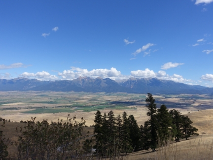 A giant glacier once filled the entire valley to the mountain range on the other side. It melted to form a massive lake 15,000 years ago at the end of the last ice age. When the natural dam at the end of the lake burst, it caused a cataclysmic flood all the way to Eastern Washington.