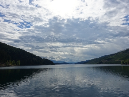 Nice views of the resorvoir behind the dam.
