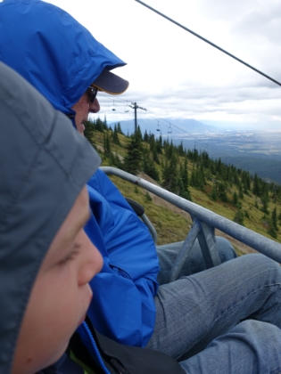 The long and beautiful 17 minute ride down.