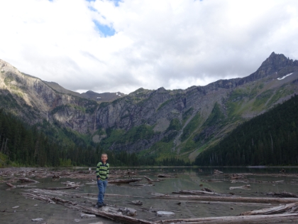 Kyle was determined to get wet.
