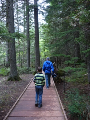 Almost back to the car. At 6.5 miles, this would officially be Kyle's longest hike to date.