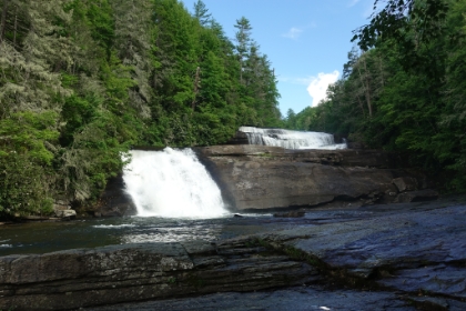 Triple Falls is another beautfiful waterfall. Here you can see the upper two tiers.