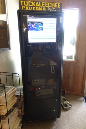 The government has seismic monitors installed deep in the caverns. It's evidentaly a cost effective way for them to install equipment where it can still be easily accessed. The sensors detect earthquake activity and also nuclear testing. Tuckaleechee was the first US installation to detect the recent North Korean nuclear tests.