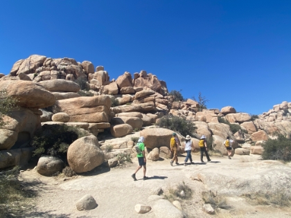 Our group almost to the end of the Hidden Valley loop. The trails were pretty crowded today given that it was Spring Break.