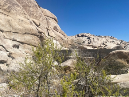 Barker Dam, a very small dam creating the only lake in the National Park. It's pretty much bone dry right now.