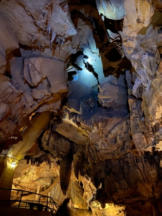A look up at the original entrance used long ago before the more tourist friendly staircase was installed.