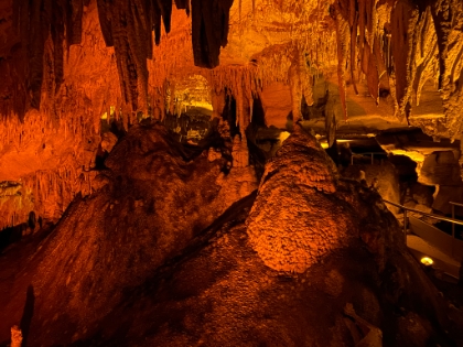 Tons of draperies and a couple massive flows.