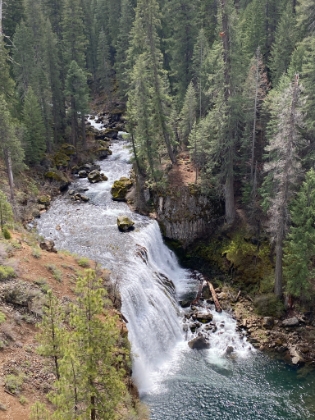 Looking down on Middle Falls.