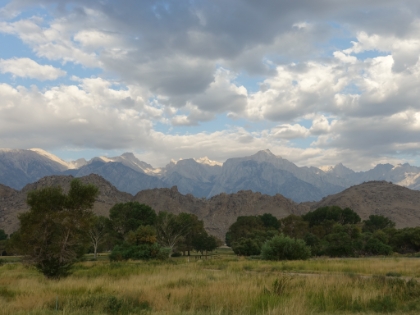 Morning view from the day before at the Visitor Center. The Mt. Whitney summit is perfectly highlighted in the sun. I had been nervously watching the weather reports all week, and the rangers warned that thunderstorms had been rolling in every day this week at around 11:00am. They said to make sure to be off the summit by 11:00!