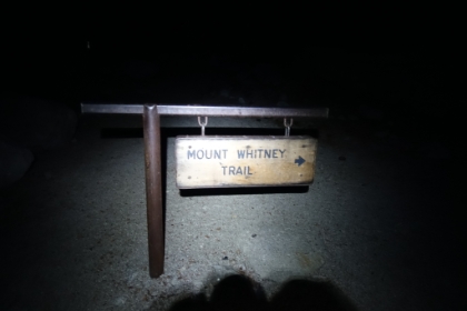 Most people picking up permits were talking about starting on the trail by midnight or 3am at the latest. That seemed ridiculously early to me. I was planning on starting at first light around 6:00am, but I decided to play it safe and start around 5am to be sure to be off the summit by 11. I actually had a hard time finding the trailhead in the dark. Somehow I managed to miss the sign and wandered around losing precious time before finally finding it. Since everyone starts in the dark, you would think they could at least put some reflective tape on it.