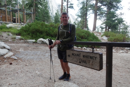 Back at the trailhead at long last. Someone happened to be sitting there and offered to snap a photo. End to a long day, but mission complete!