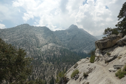 Heading up the canyon with classic Sierra scenery.
