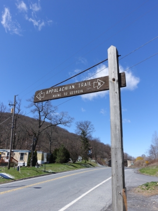 Back to the trailhead and a cool sign along the road where the AT crosses the highway. End to another great trail adventure.