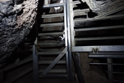 An upper section of the cave is closed because it's mating season for one of the bat species that live here.