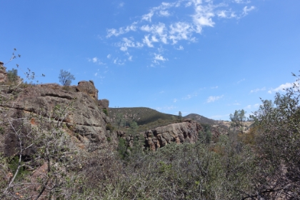 Out of the cave and continuing around the loop.