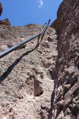 Approaching the "Steep and Narrow Section" of the High Peaks trail. A famous area of the park with near vertical sections of trail carved into the rock by the CCC.