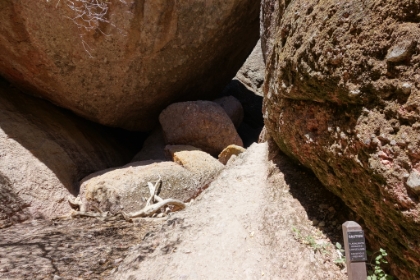 Entrance to the Balconies Cave, a smaller but in some ways more interesting version of the Bear Gulch cave.