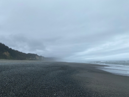 The view South from the waterline.