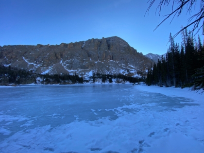 The trail continues along the edge of The Loch.