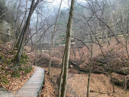 Heading into La Salle Canyon. The sandstone walls are amazing.