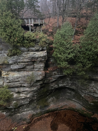 French Canyon Falls. Little more than a wet streak today, but a very cool canyon nonetheless.