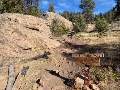 Staunton is also a populate rock climbing area with access trails in several places.