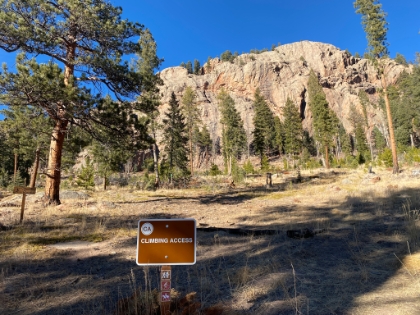 Access to a huge rock climbing wall.