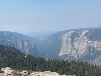 Nice views of El Capitan and the Cathedral Spires.