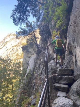 Good thing there's a railing here.