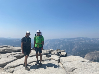 Dr. Rock and I on the summit. His first, my 10th or so, and awesome every time.