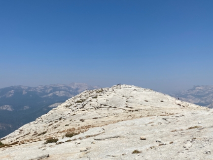 Looking back at the main summit from the other side of the summit. I don't know why nobody ever comes over here. Maybe because it's a few feet lower than the other side?
