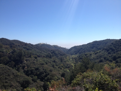 Looking down Rivas Canyon from the Backbone Trail.