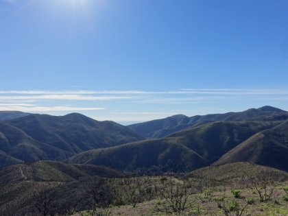 Hard to tell here, but you can see the Channel Islands in the distance.