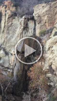 Video of the trickling Escondido Falls.