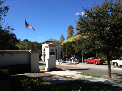Entrance to the mansion community.