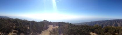 A panoramic view South towards the ocean.