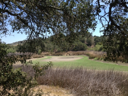 The lake at a different time of year. Only a wet spot.