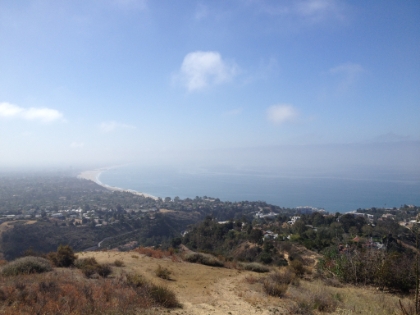 The view from a little ways up the fireroad.