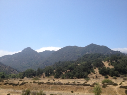 Looking up at the ridge. Hard to believe I'll be up there soon.