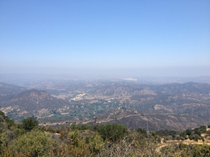 You can see Malibu Lake in the distance.