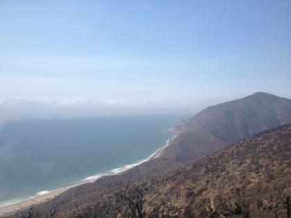 Unfortunately, the picture doesn't quite capture the shades of blue and green in the water. On a clear day, before the fire, this area looked very Hawaii-esque.