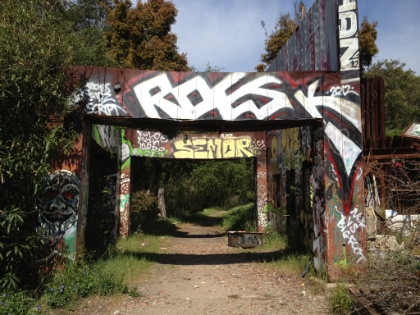 Running through some of these tagged buildings is rather creepy.