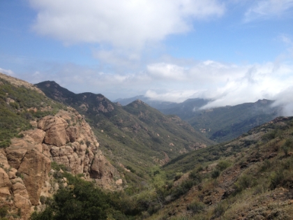 Coming back down Carlisle Canyon in the afternoon.