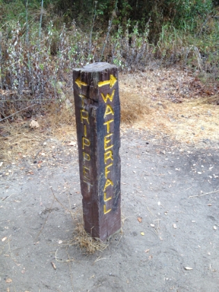A short detour to a (almost always dry) waterfall.