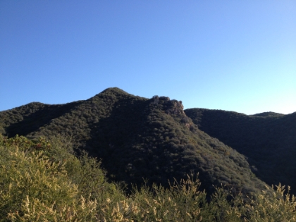 A nice view of one of the prominent rock outcroppings in the canyon.