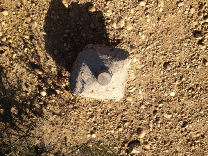 Some sort of marker on the peak.