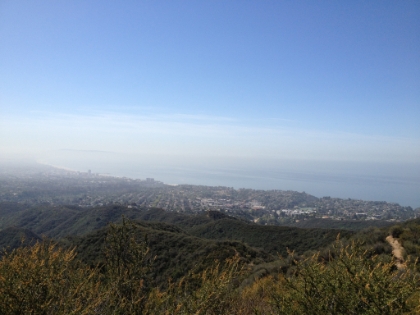 The view from the next peak higher up the ridge on a little hazier day.