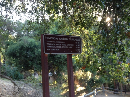 On to the Temescal Canyon trial.