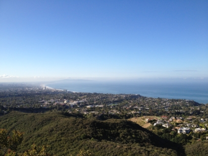 The coastline view from a little lower elevation.