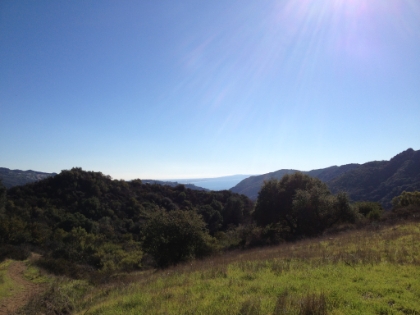 Another view from the fireroad on the ridge above Trippet Ranch.